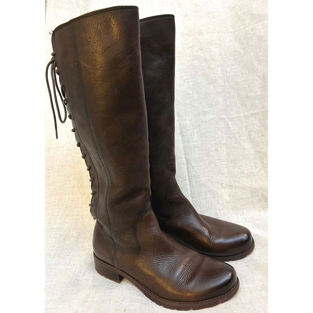 Söfft Sharnell II Waterproof Leather Tall Riding Boots Whiskey Brown Size 10 M